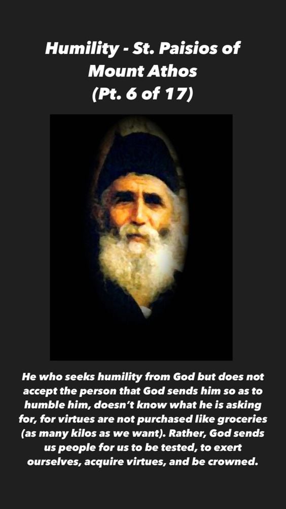 Humility - St. Paisios of Mount Athos